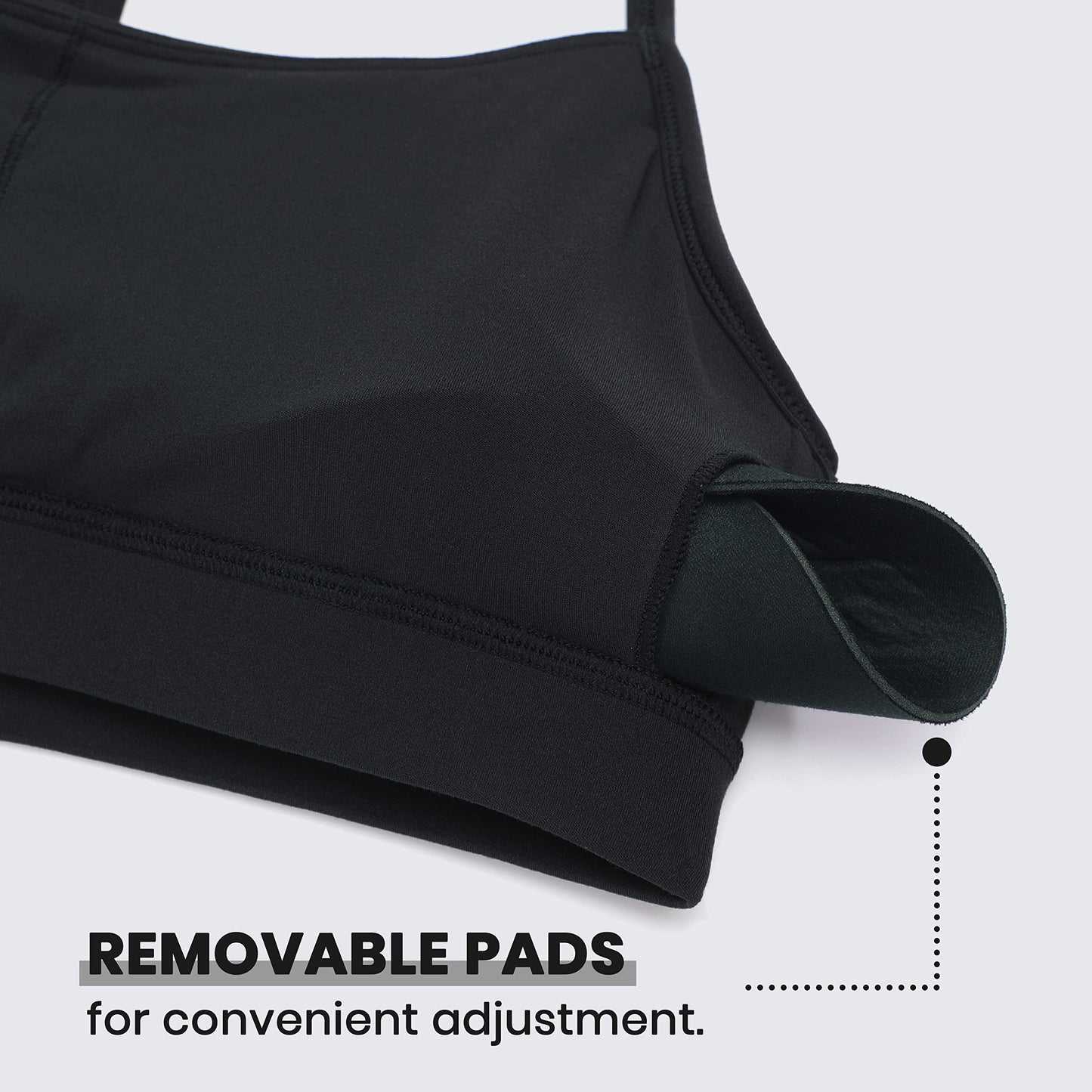 CRZ YOGA Butterluxe Y-Back Sports Bra – Low Impact, Padded, Spaghetti Strap Workout Top