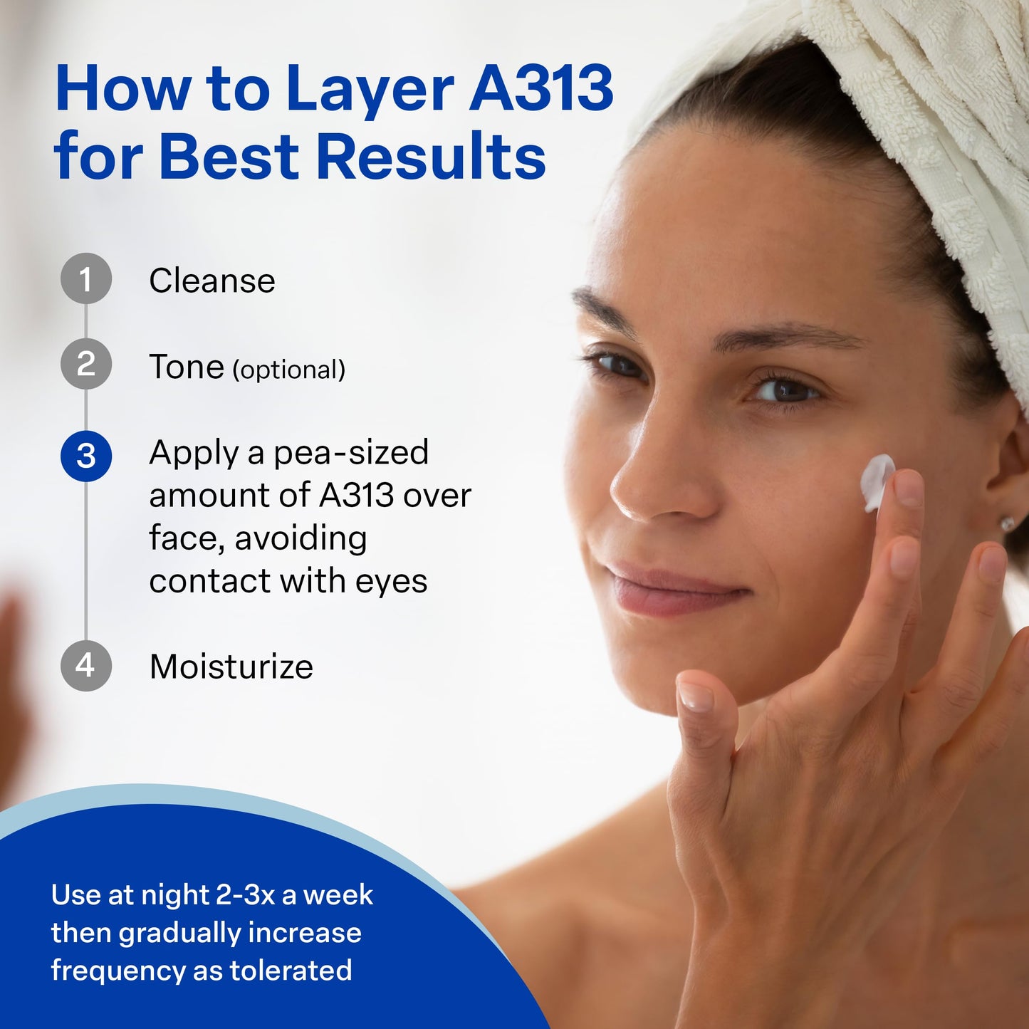 A313 French Pharmacy Vitamin A (Retinoids) Lightweight Face Cream for Anti-Aging, Reduce Wrinkles, Prevents Acne Breakouts, and Hyperpigmentation - Skincare for Smooth, Radiant Skin - 50g Cream