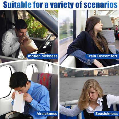 Hionfurt 32ct Motion Sickness Patches – Sea Sickness Patches for Cruise, Car, Airplane, and Other Travel – Non-Drowsy, Effective, Lasts 72 Hours